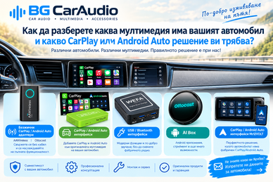 Как да разберете каква мултимедия има вашият автомобил и какво CarPlay или Android Auto решение ви трябва?