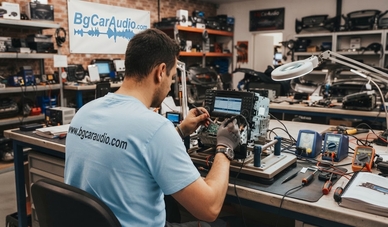 Ремонт на фабрични аудио системи в BgCarAudio