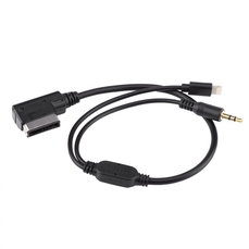 AUDI AMI кабел (мъжки жак + Apple charger)